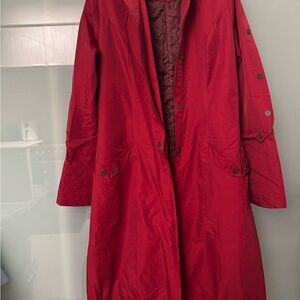 Women's Red Long Coat